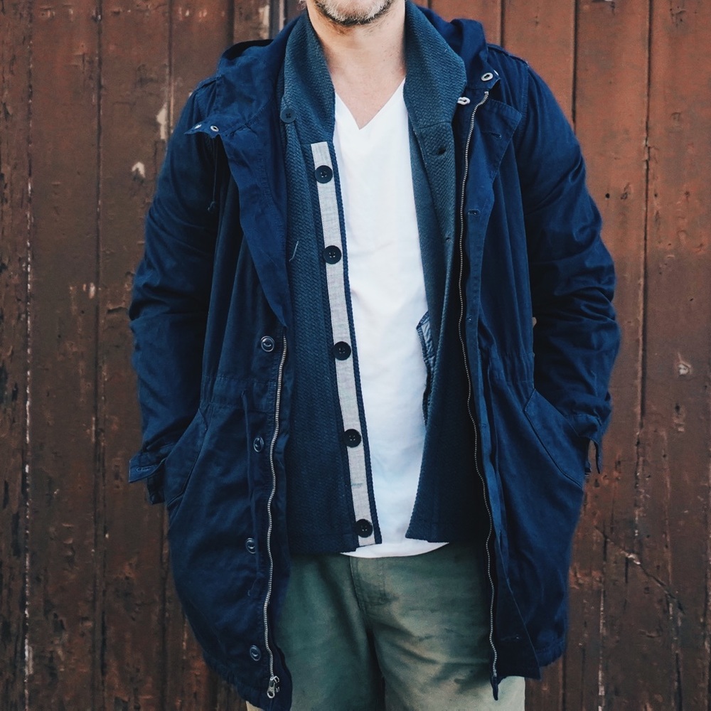 SAVE KHAKI UNITED - Mens Lightweight Cotton Parka